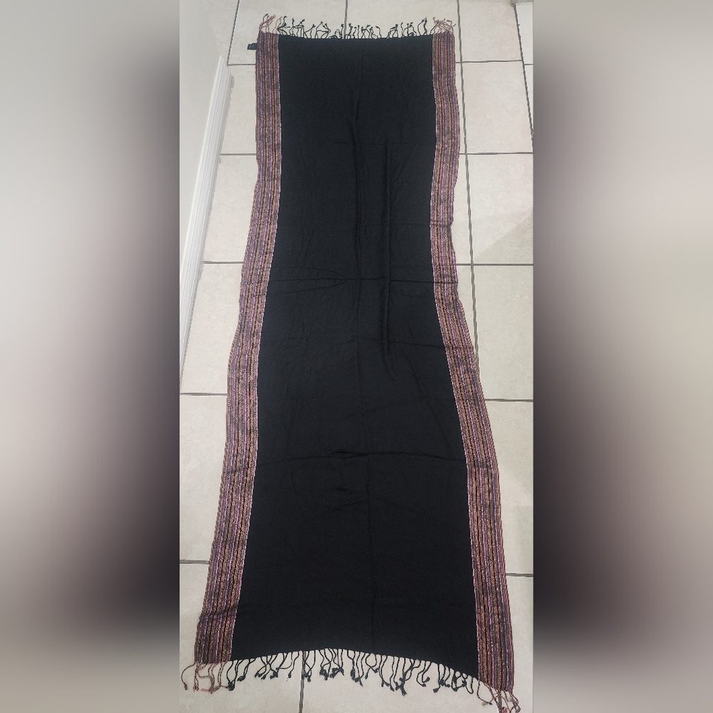 Cejon Viscose Scarf, Made In India, Dry Clean 76"×27"